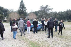 Viterbo - La polizia a pratogiardino Lucio Battisti