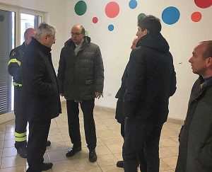 Il capo del corpo dei vigili del fuoco Gioacchino Giomi in visita a Viterbo