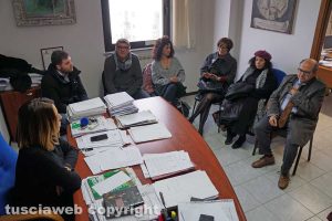 Viterbo - La riunione con i commercianti e i residenti del centro storico