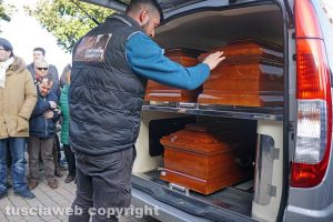 Viterbo - I funerali della famiglia Bastiani