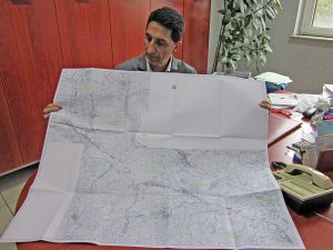 Fabio Belli (Ance) con il progetto della Cassia