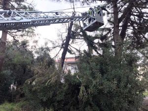 Tromba d'aria a Pescia Romana