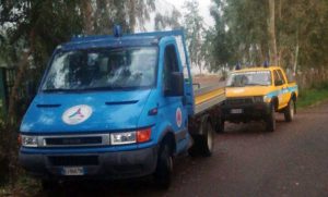 Tarquinia - I volontari Aeopc al lavoro per il maltempo