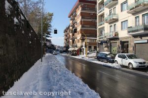 Viterbo - Neve a via della Palazzina