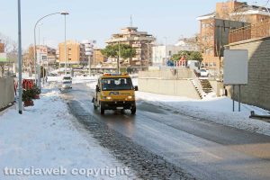 Viterbo - Neve a via della Palazzina