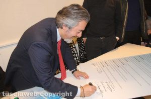 Viterbo - Patto per il turismo - Battistoni firma