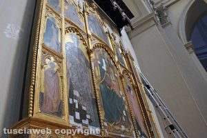 Viterbo - Il polittico del Balletta a santa Rosa