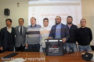 Viterbo Expresso - Lo staff con Sabatini e De Simone