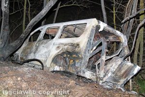 Viterbo - Pulmino in fiamme sulla Tuscanese