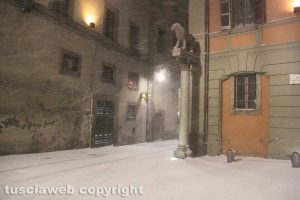 Bufera di neve a Viterbo