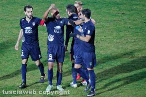 Sport - Calcio - Viterbese - L'esultanza di Claudio De Sousa