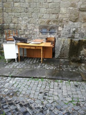 La cucina abbandonata a Pianoscarano