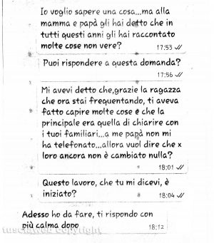 Delitto di Santa Lucia - I messaggi tra Ermanno Fieno e la sorella Anna Rita del 27 ottobre 2017