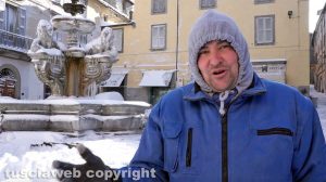 Viterbo coperta di neve - Ettore Fieramosca