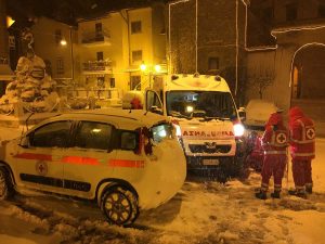 Emergenza neve - La Cri assiste i senza tetto