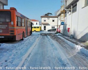 Viterbo - Emergenza neve - Il deposito Francigena