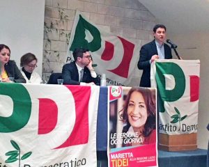 Mazzoli a Civitavecchia con Marietta Tidei