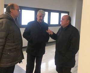 Il capo del corpo dei vigili del fuoco Gioacchino Giomi in visita a Viterbo