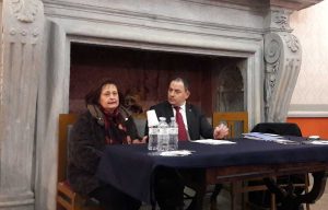 Montefiascone - La conferenza di presentazione dello spostamento della lapide funeraria di Defuk