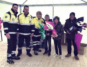 La protezione civile di Viterbo ad Amatrice