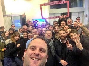 Elezioni politiche - Alessandro Battilocchio festeggia