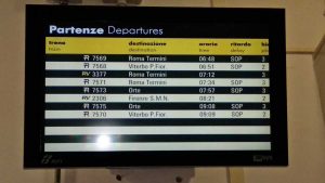 Treni cancellati a causa della neve
