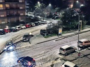 Viterbo - La Tuscia imbiancata dalla grandine