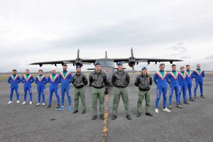 Gli atleti del gruppo sportivo di paracadutismo dell'Esercito 