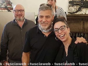 Viterbo - George Clooney al ristorante