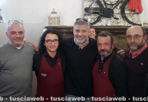 Viterbo - George Clooney al ristorante