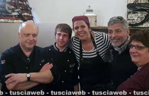 Viterbo - George Clooney al ristorante