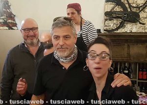 Viterbo - George Clooney al ristorante