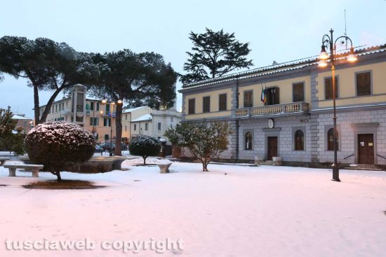 Monte Romano - Monte Romano ricoperta di neve