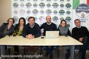Viterbo - La conferenza stampa di Fratelli d'Italia