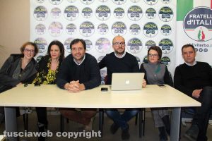 Viterbo - La conferenza stampa di Fratelli d'Italia
