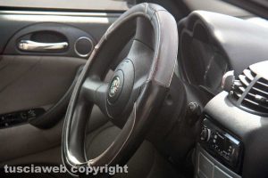 Viterbo - Rapina alla gioielleria Bracci - L'auto della fuga