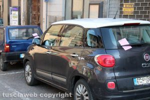 Viterbo - Fiera dell'Annunziata - Auto multate