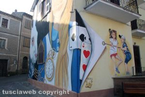 Il murale di Alice a Sant'Angelo di Roccalvecce