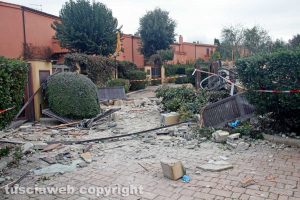 Montalto di Castro - L'appartamento distrutto a Torre di Maremma