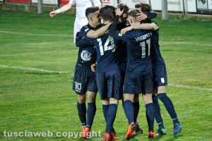 Sport - Calcio - Viterbese - I gialloblù esultano