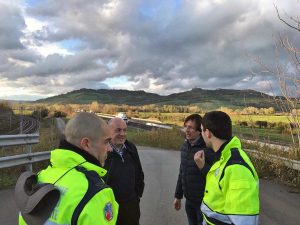 Orte - Piena del Tevere - Il sopralluogo di prefetto, sindaco, vigili del fuoco e protezione civile
