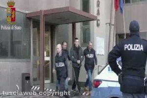 Viterbo - Questura - L'arresto di Denis Illarionov