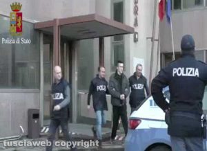 Viterbo - Questura - L'arresto di Denis Illarionov