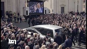 Roma - I funerali di Fabrizio Frizzi