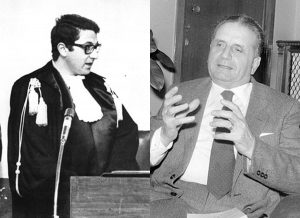 I magistrati Giangiacomo Ciaccio Montalto e Rocco Chinnici