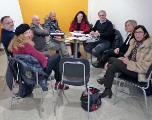 Viterbo - Mercato del sabato - L'incontro dei rappresentati delle associazione Stay in Tuscia e Arca e del movimento Viterbo 2020