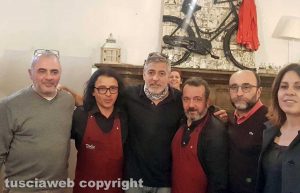Viterbo - George Clooney al ristorante