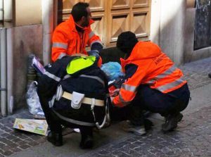 Viterbo - Rifiuti i controlli aI sacchi non ritirati