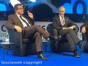 Roma - XXI congresso nazionale Fabi - Sileoni e Vernieri