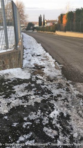 Neve - L'ingresso dell'istituto Canonica a Vetralla
